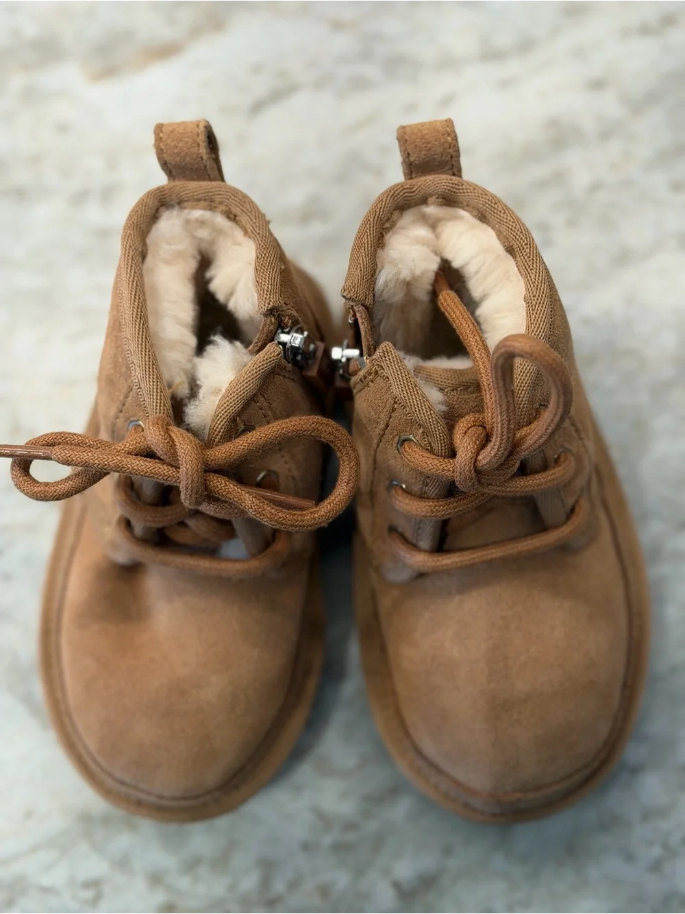 NWT UGG Neumel II Chestnut Suede Ankle Boots - Toddler Size 7T